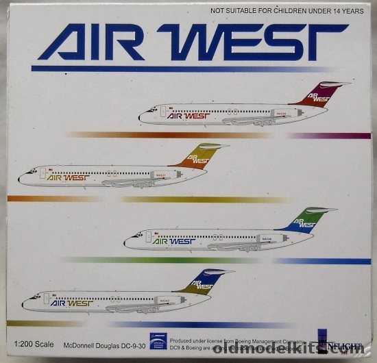 Inflight 1/200 McDonnell Douglas DC-9 Air West - (DC-9-30), IF932019 plastic model kit